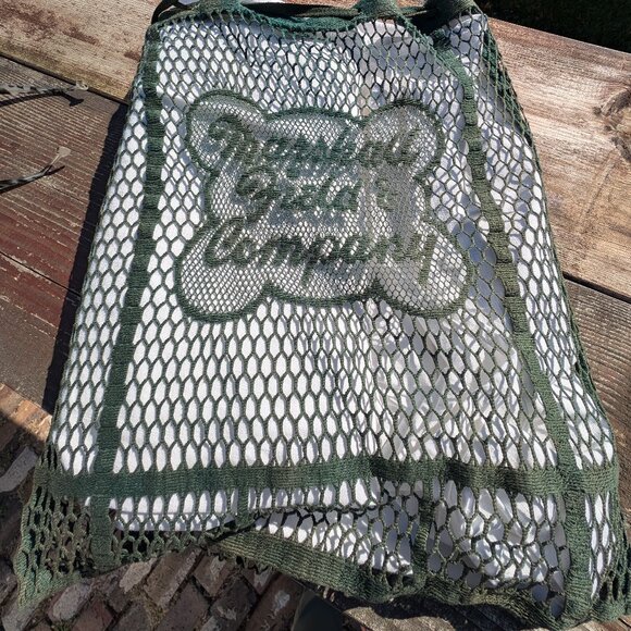 Antique Vintage Original Marshall Field & Company Cotton Mesh Drawstring Bag EUC - Picture 2 of 6